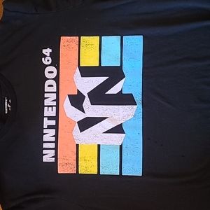 Black Nintendo 64 t shirt